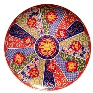 Imari Ware Vintage Japanese Lotus Plate